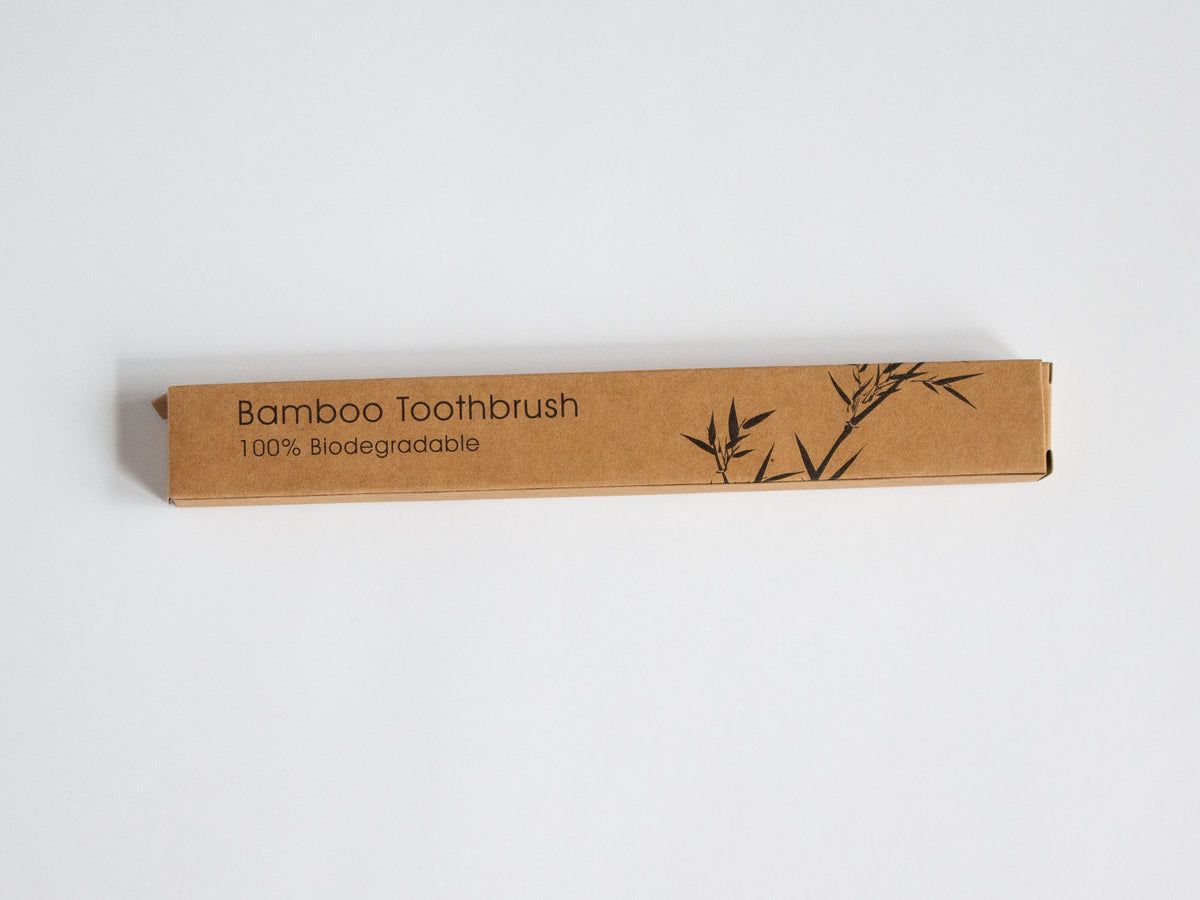 Bamboo toothbrush travel essential