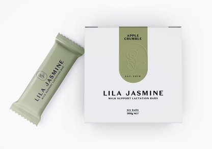 Lila Jasmine Apple Crumble Lactation Bars 6pk