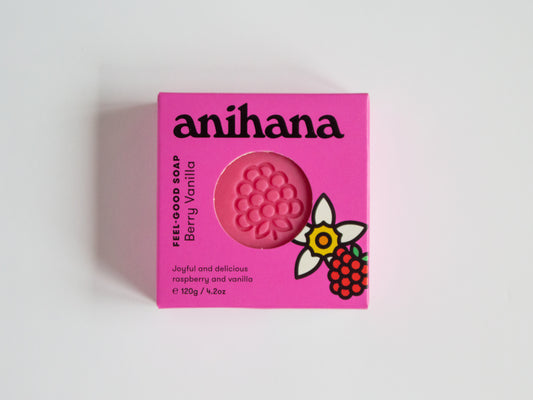 Anihana berry vanilla soap bar