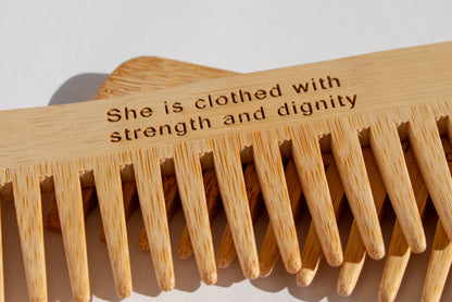 Birth comb for natural pain relief during contractions