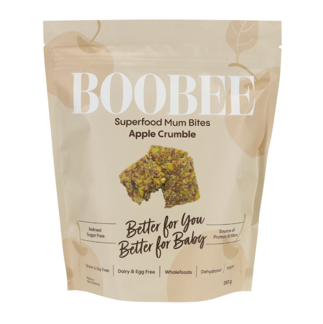 Apple crumble mum bites packet front