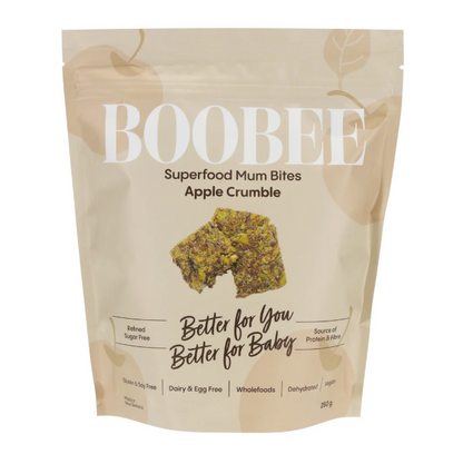 Apple crumble mum bites packet front