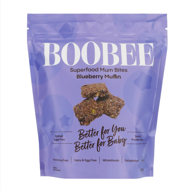 Blueberry muffin mum bites packet front