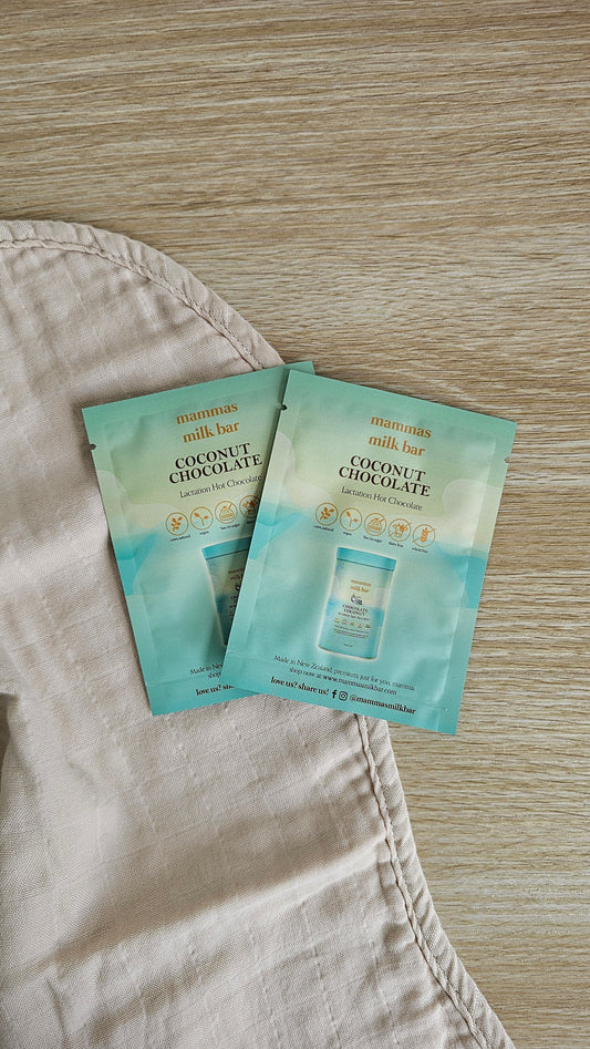 Mammas Milk Bar coconut lactation hot chocolate sachets