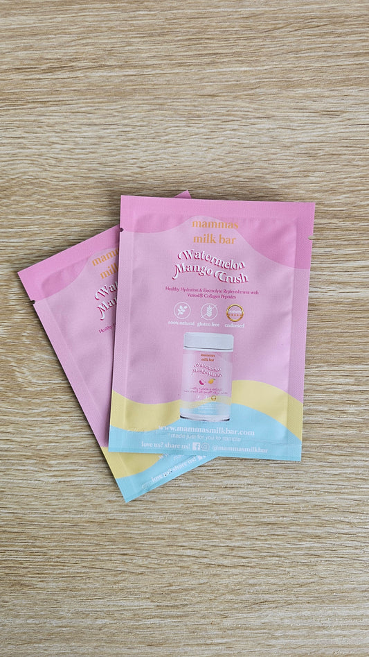 Mammas Milk Bar electrolyte hydration watermelon mango sachets