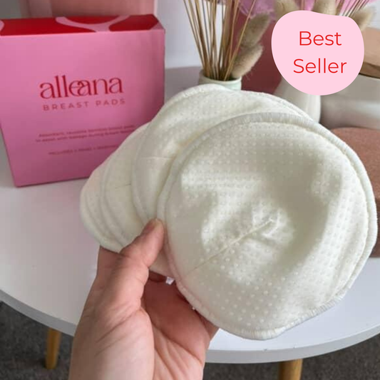 Alle Ana reusable bamboo nursing pads with wash bag for breastfeeding mums NZ