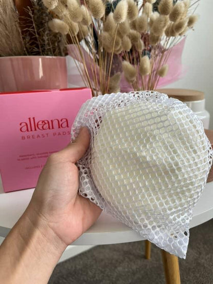 Reusable nursing pads showing soft bamboo layers