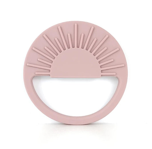 Alle Ana sun silicone teether in blush pink