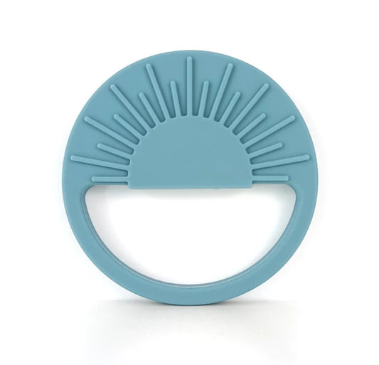 Alle Ana sun silicone teether in ocean blue