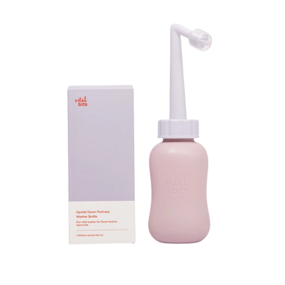 Vital Bits upside down perineal washer bottle for postpartum recovery NZ