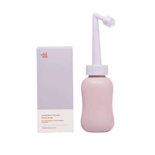 Vital Bits upside down perineal washer bottle for postpartum recovery NZ