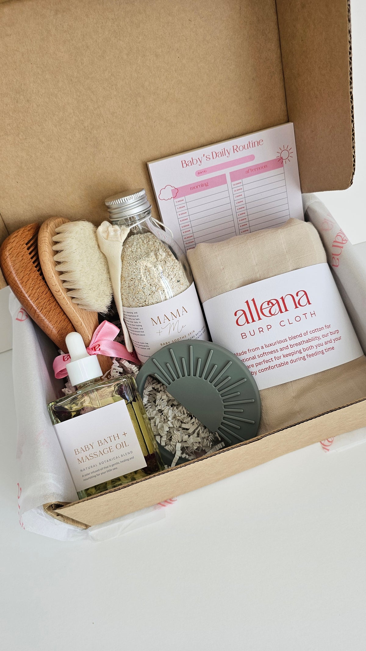Welcome baby gift bundle in neutral tones NZ