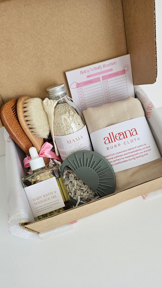 Welcome baby gift bundle in neutral tones NZ
